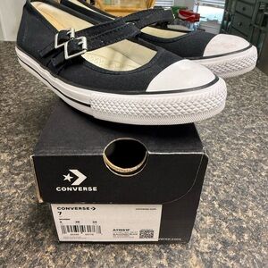 Converse Black Canvas Shoes